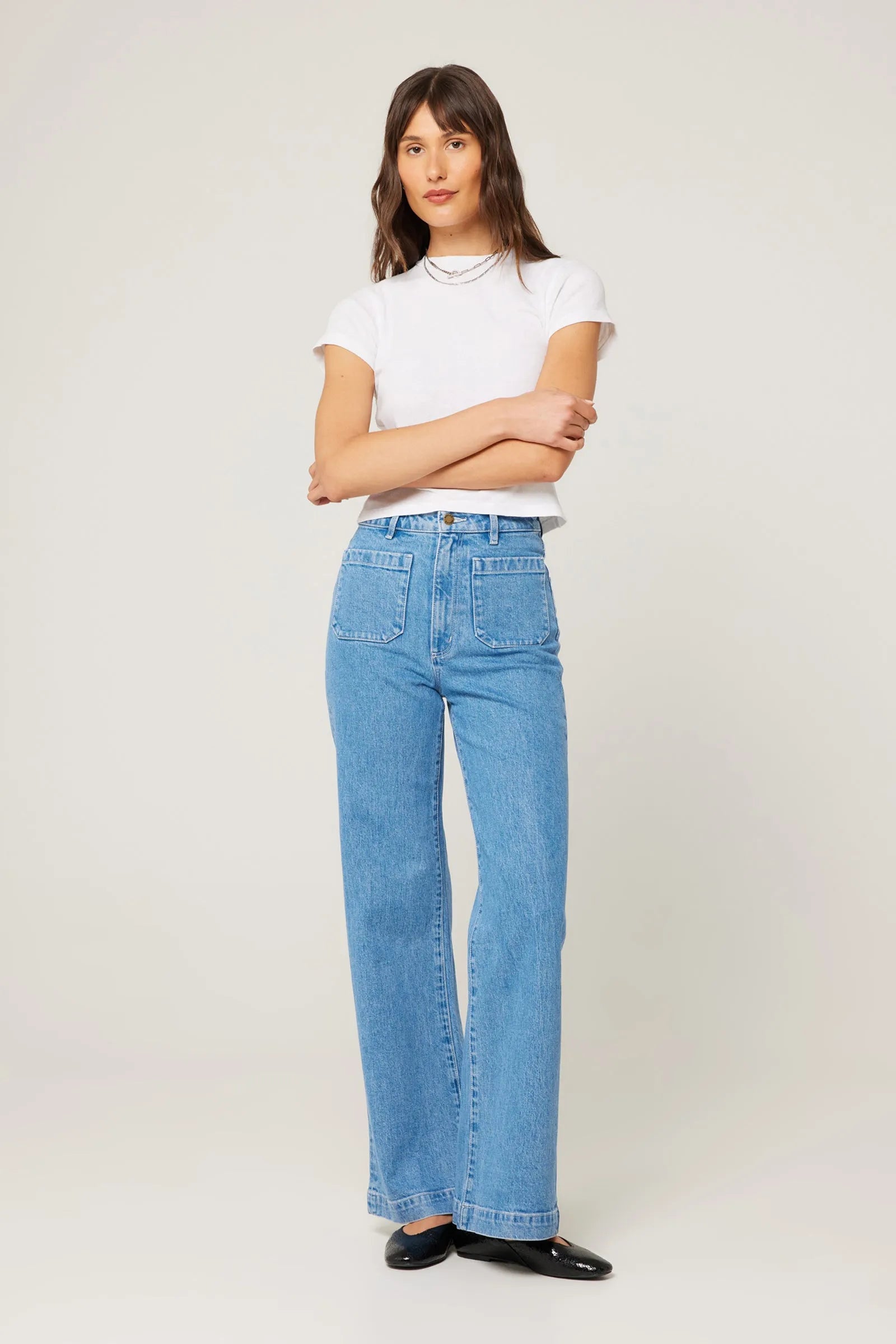 Rollas Sailor Jean Long Lily Blue