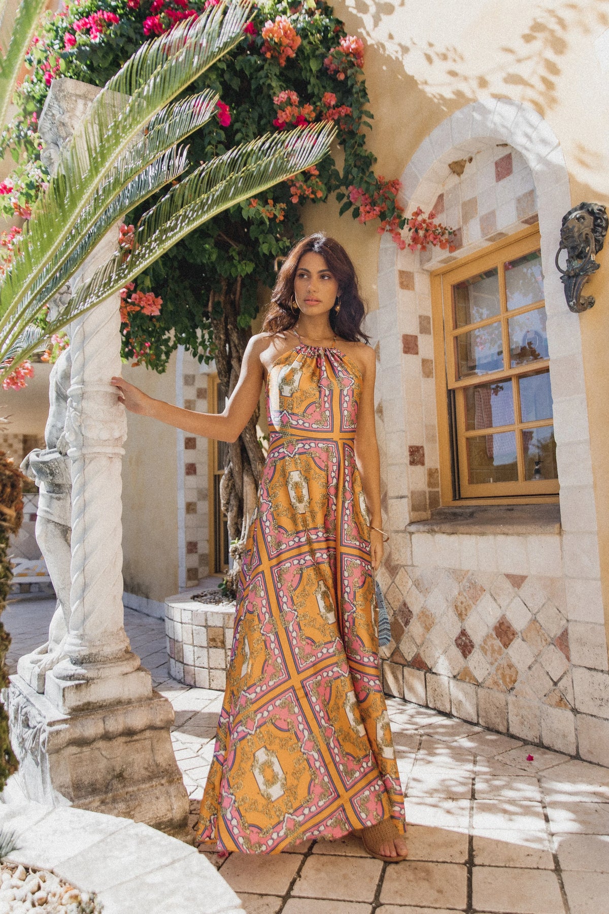 Amara Maxi Dress Tangerine