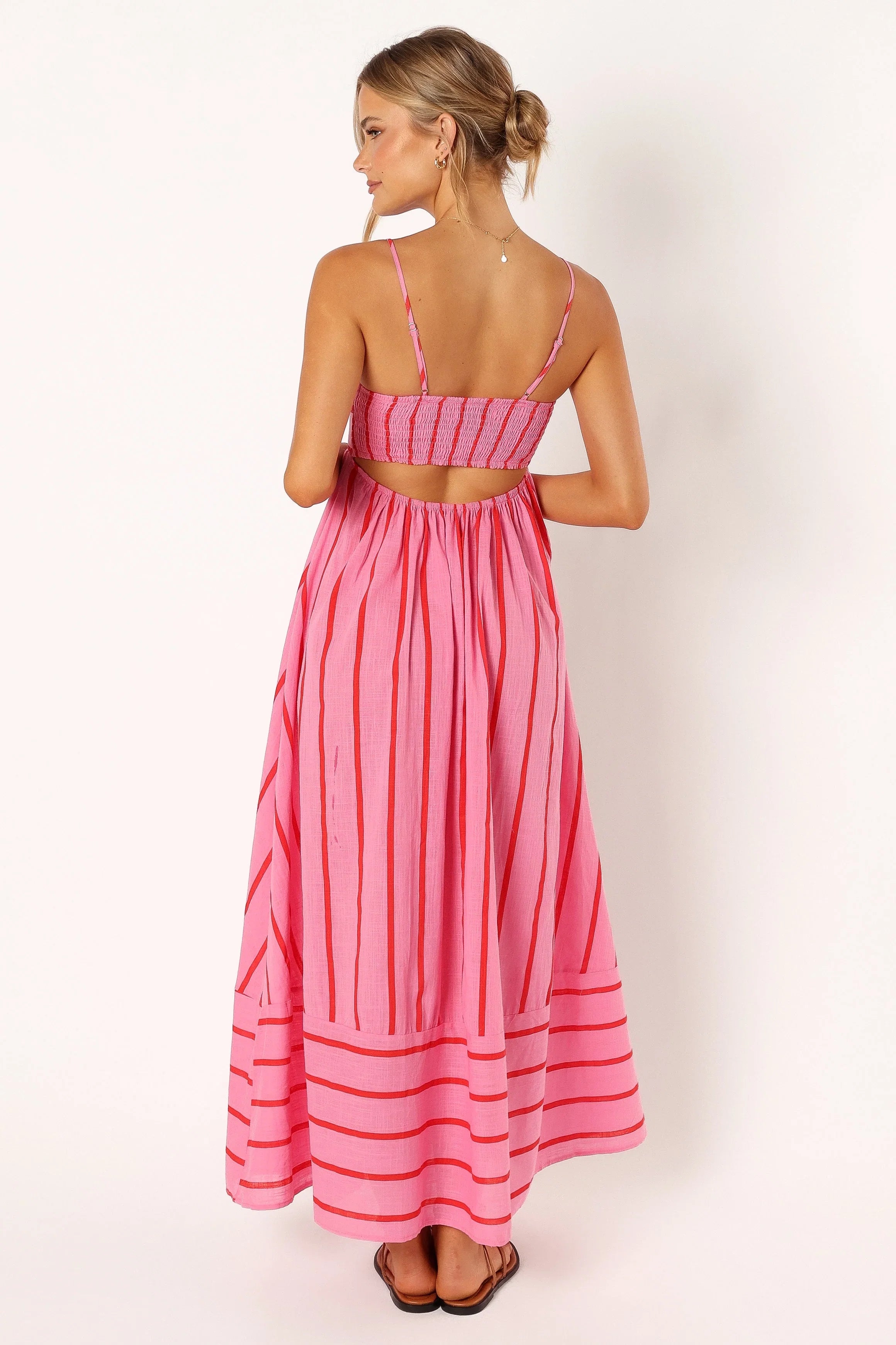 Pixie Maxi Dress Pink Red