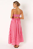 Pixie Maxi Dress Pink Red