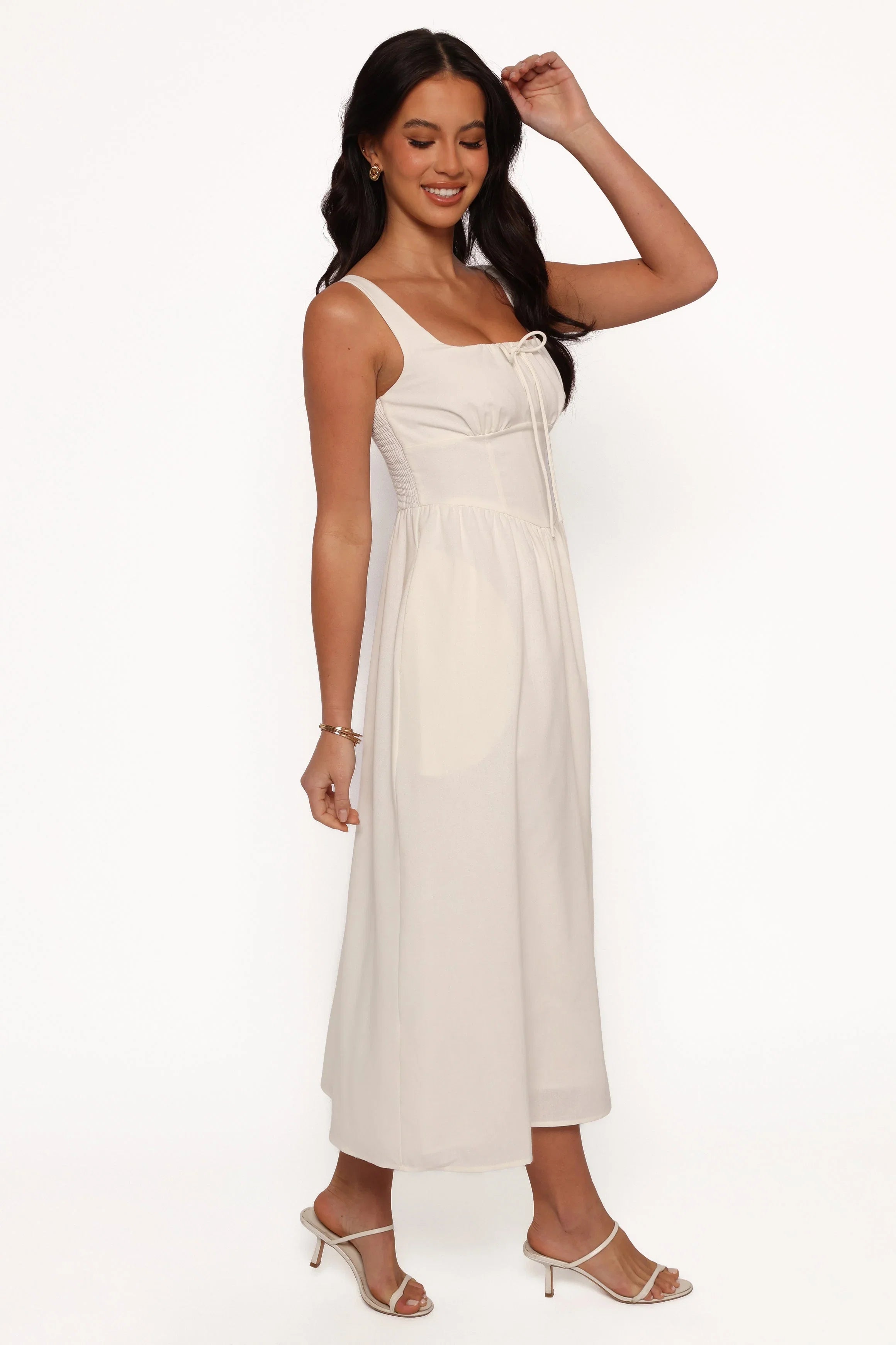 Kinslee Midi Dress White