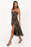 Arycia Midi Dress Black Floral
