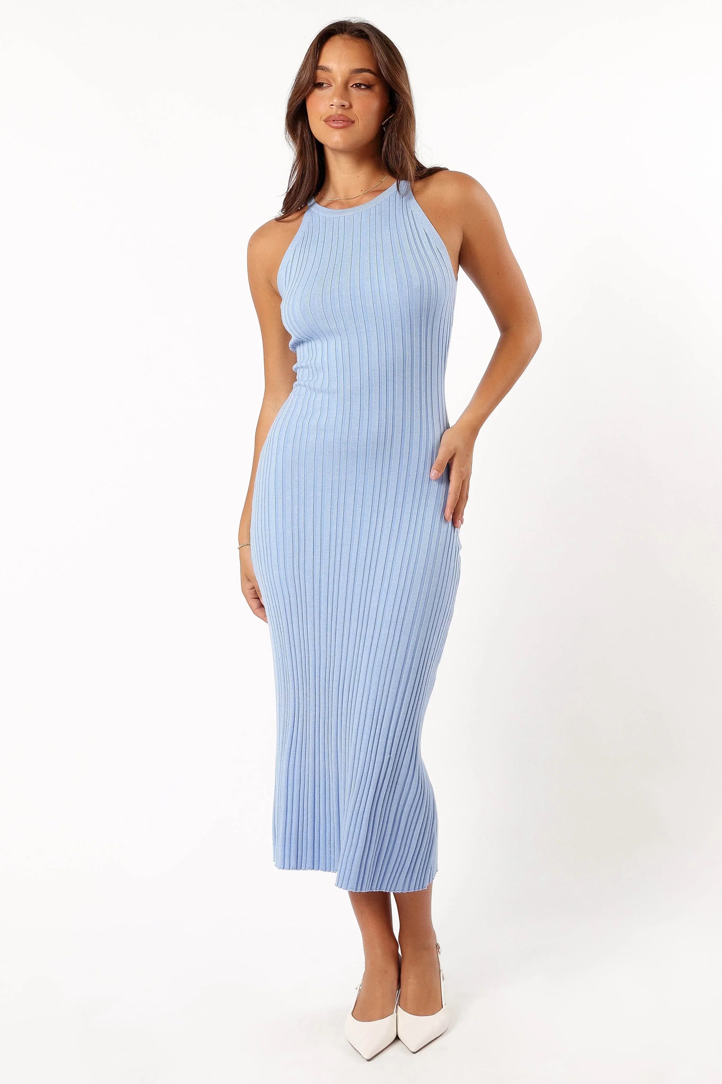 Brighton Maxi Dress Dusty Blue