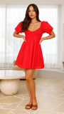 Sahirah Mini Dress Red