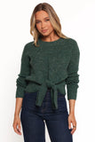 Captivate Knit Sweater Emerald