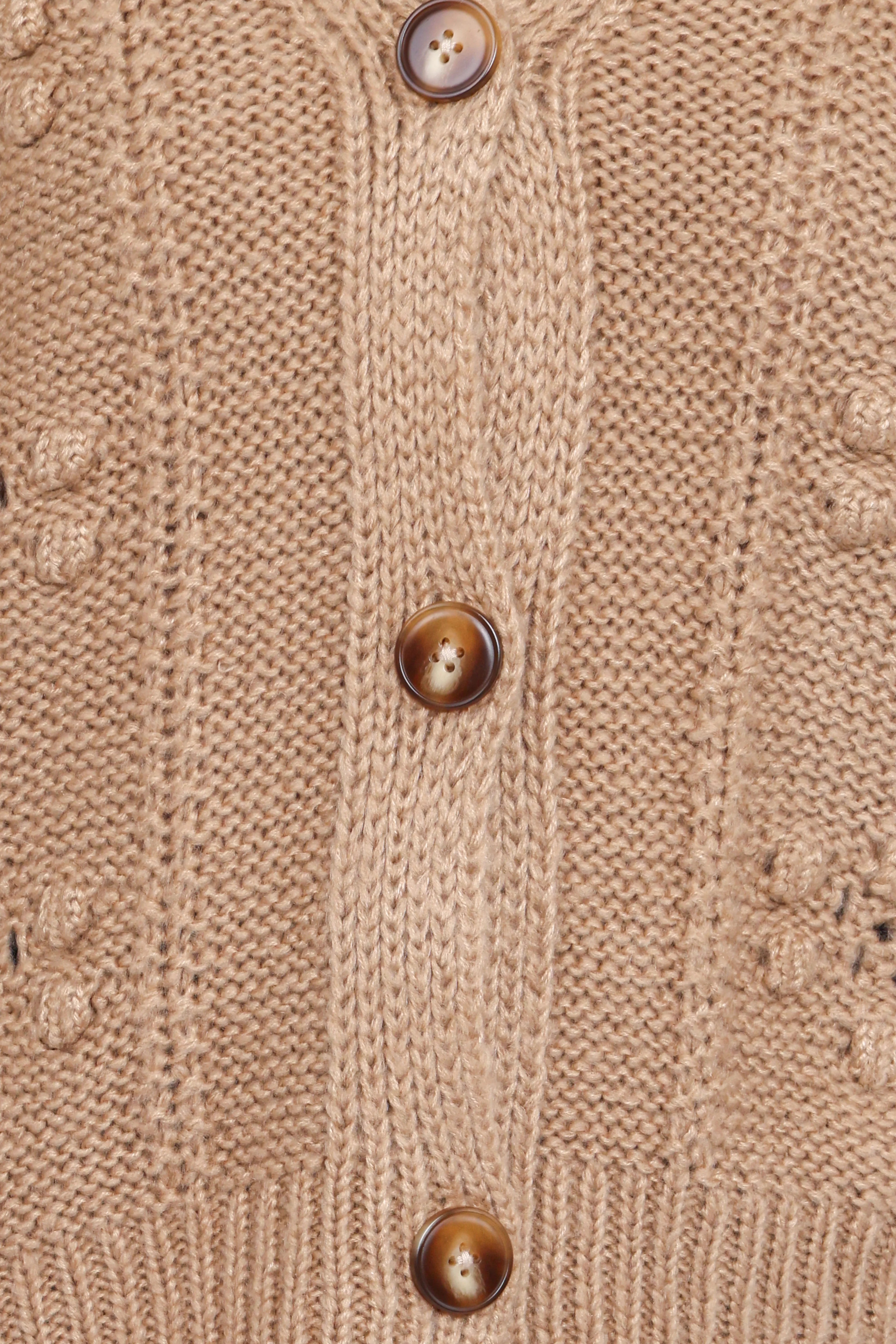 Melody Textured Button Up Cardigan Mushroom