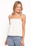 Zephyra Baby Doll Top White