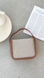 Poppi Canvas Mini Handbag Tan Natural