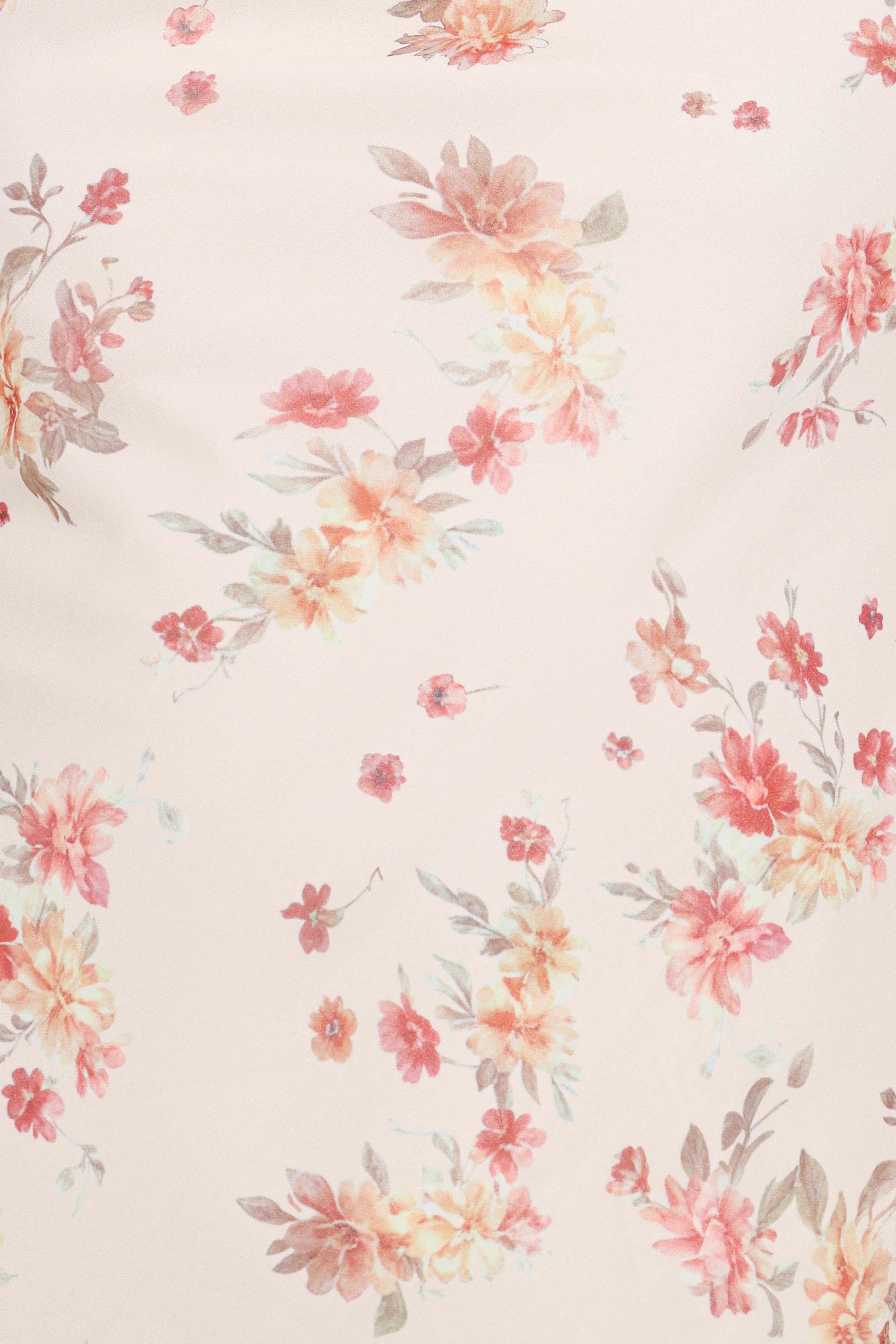 Everlyn Long Sleeve Mini Dress Cream Floral