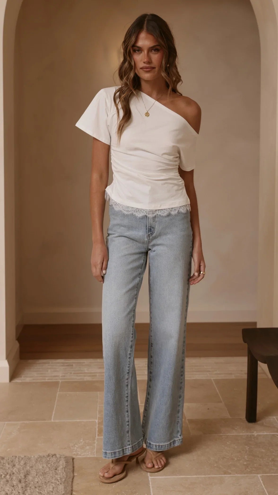 Tallie Lace Top White