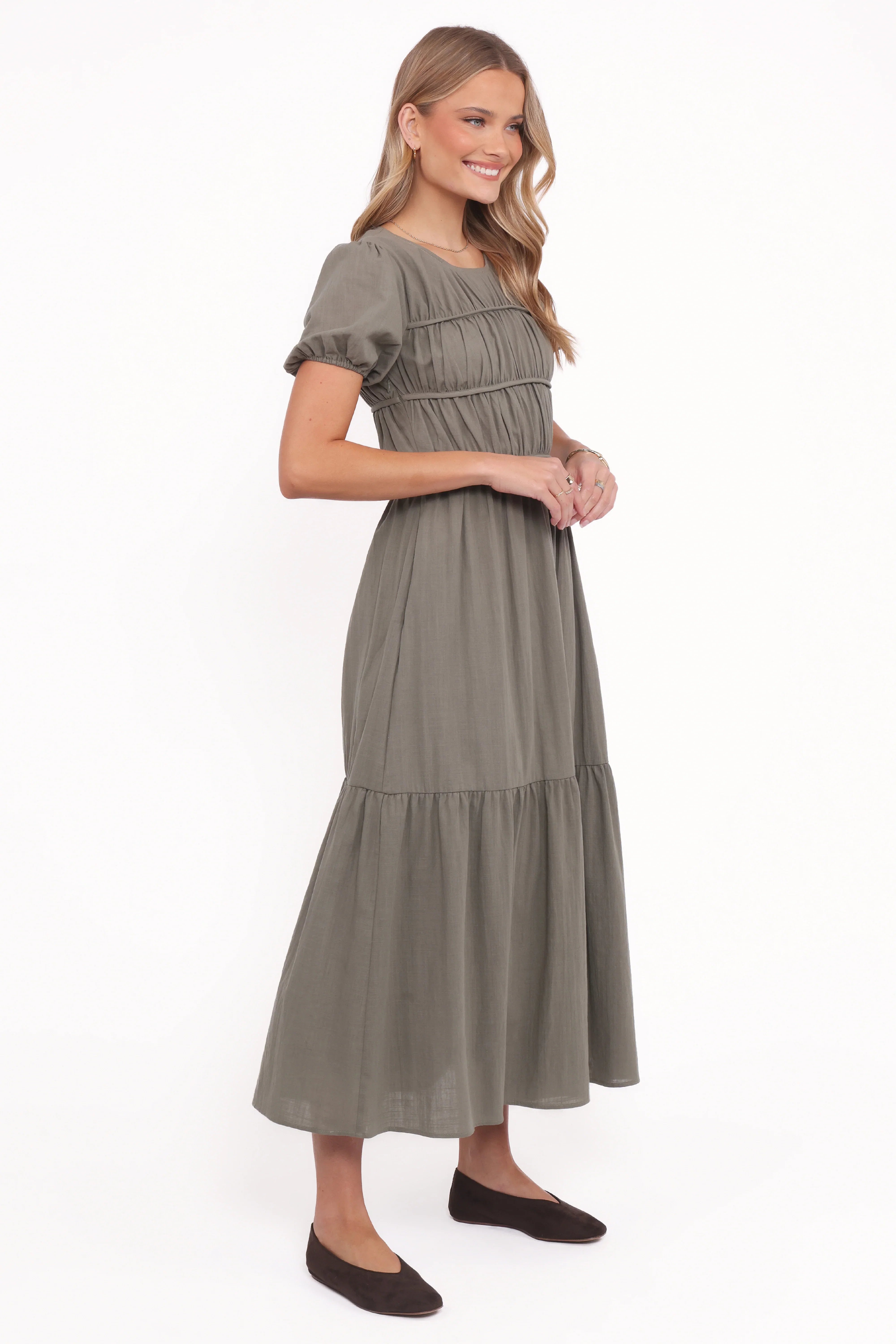 Deloria Maxi Dress Olive
