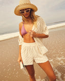 Lainey Checkered Elastic Waist Pocketed Shorts