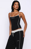 Pure Attraction Singlet Top Black