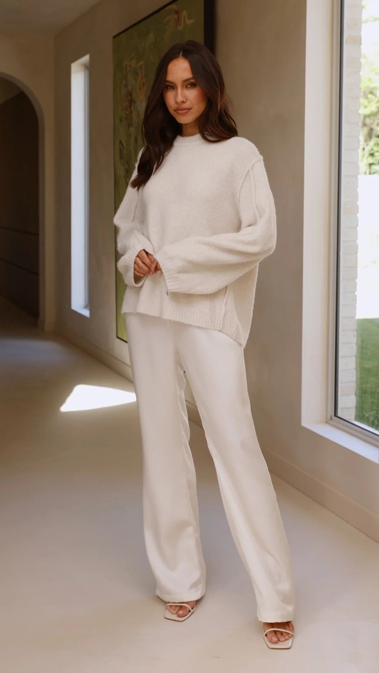 Ally Knit Sweater Cream