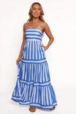 Emry Maxi Dress Blue Stripe