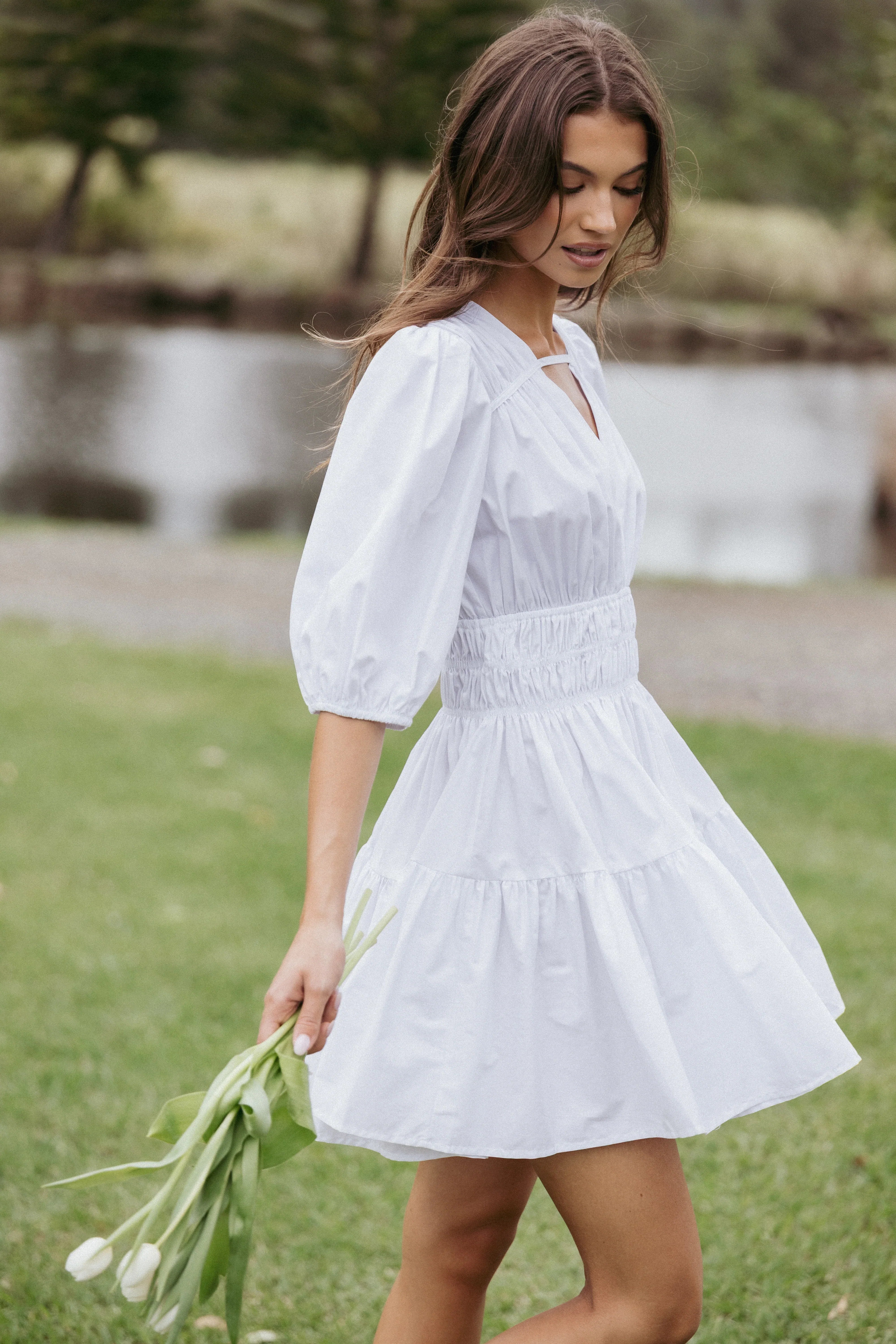 Alessia Mini Dress White