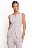 Kernie Vest Top Light Grey