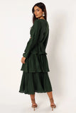 Pippa Long Sleeve Midi Dress Emerald