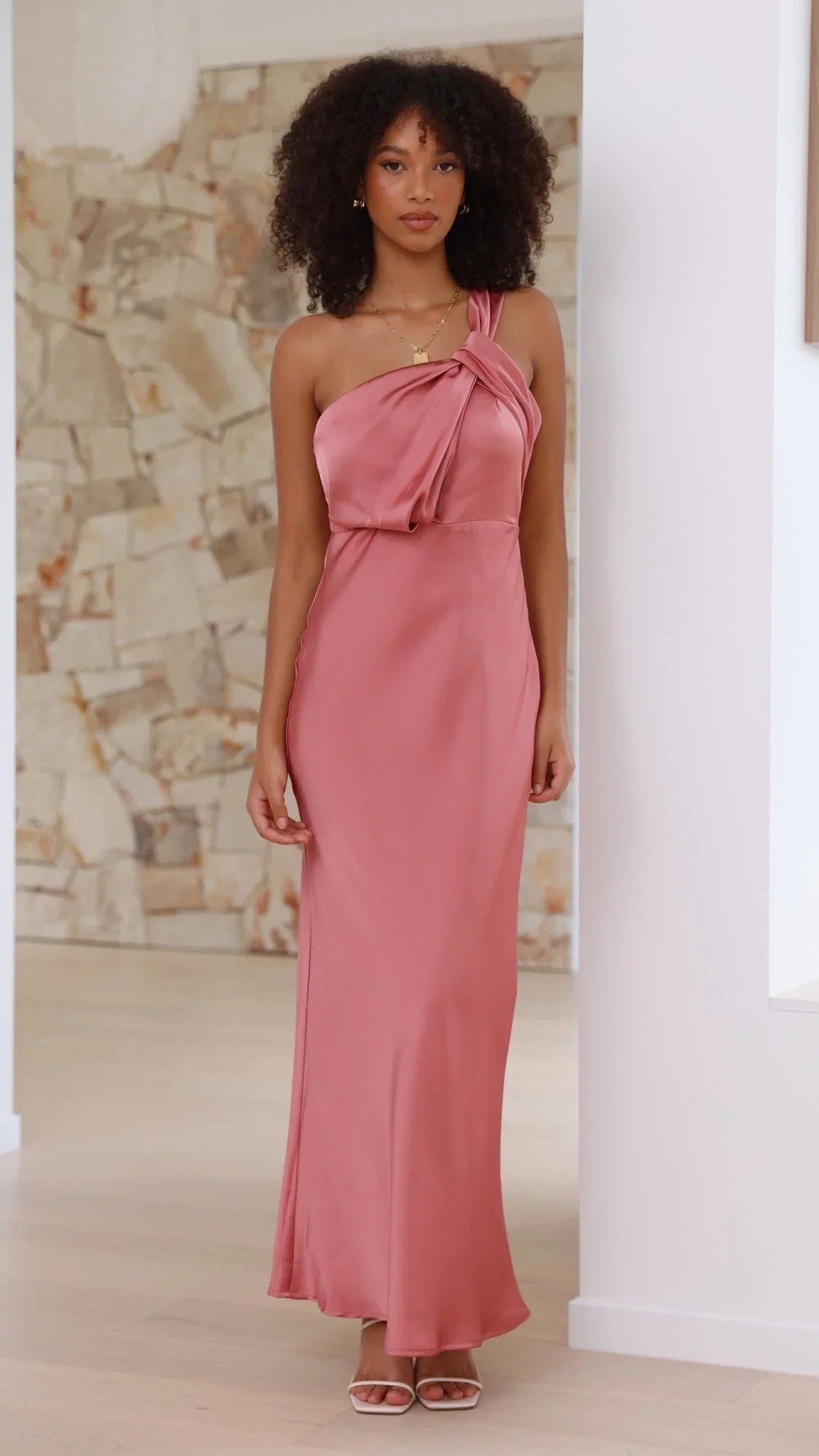 Greta Maxi Dress Baked Rose
