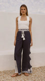 Tessa Wide Leg Pants Black