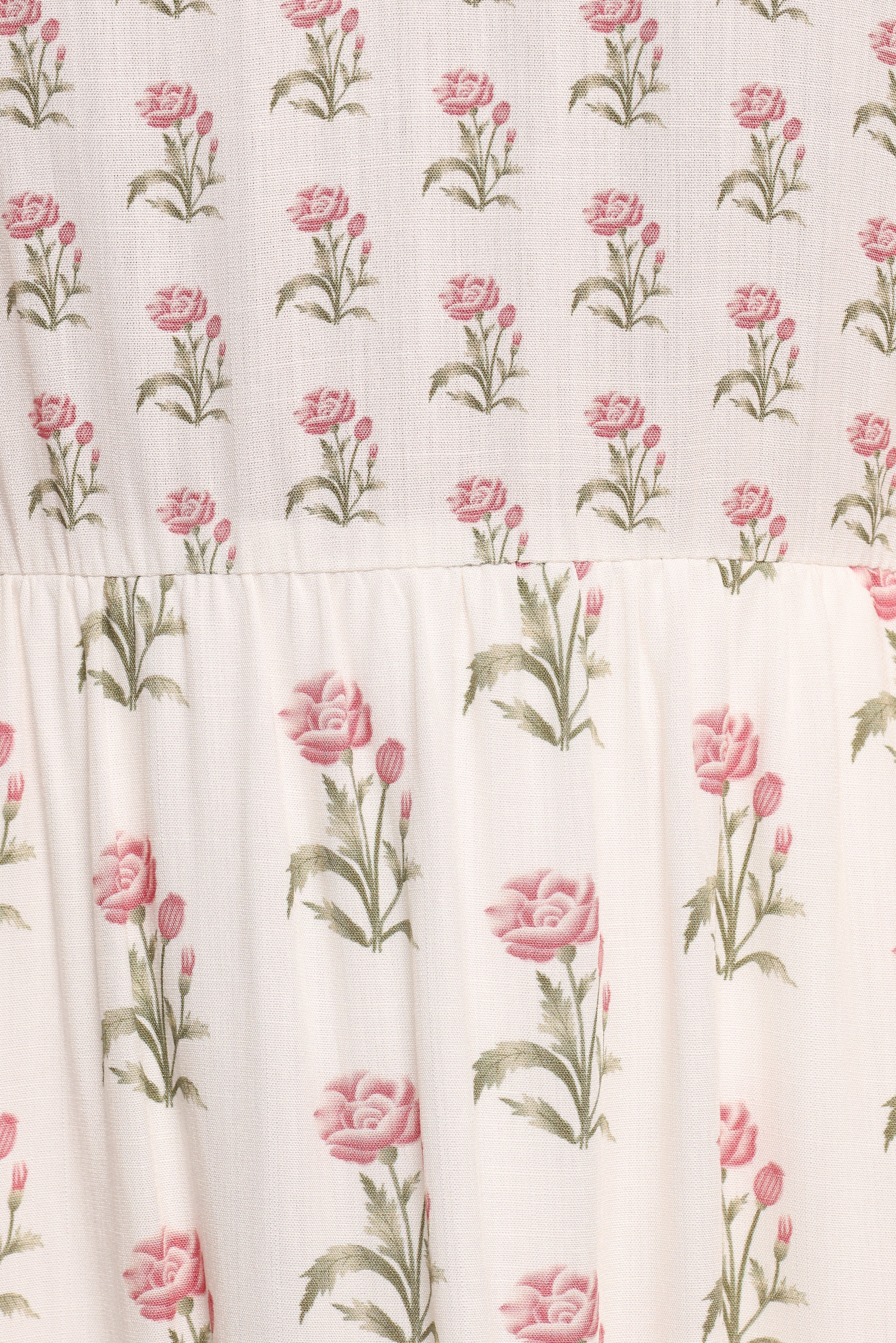 Echo Midi Dress White Pink