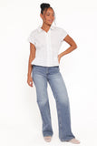 Ione Peplum Shirt White