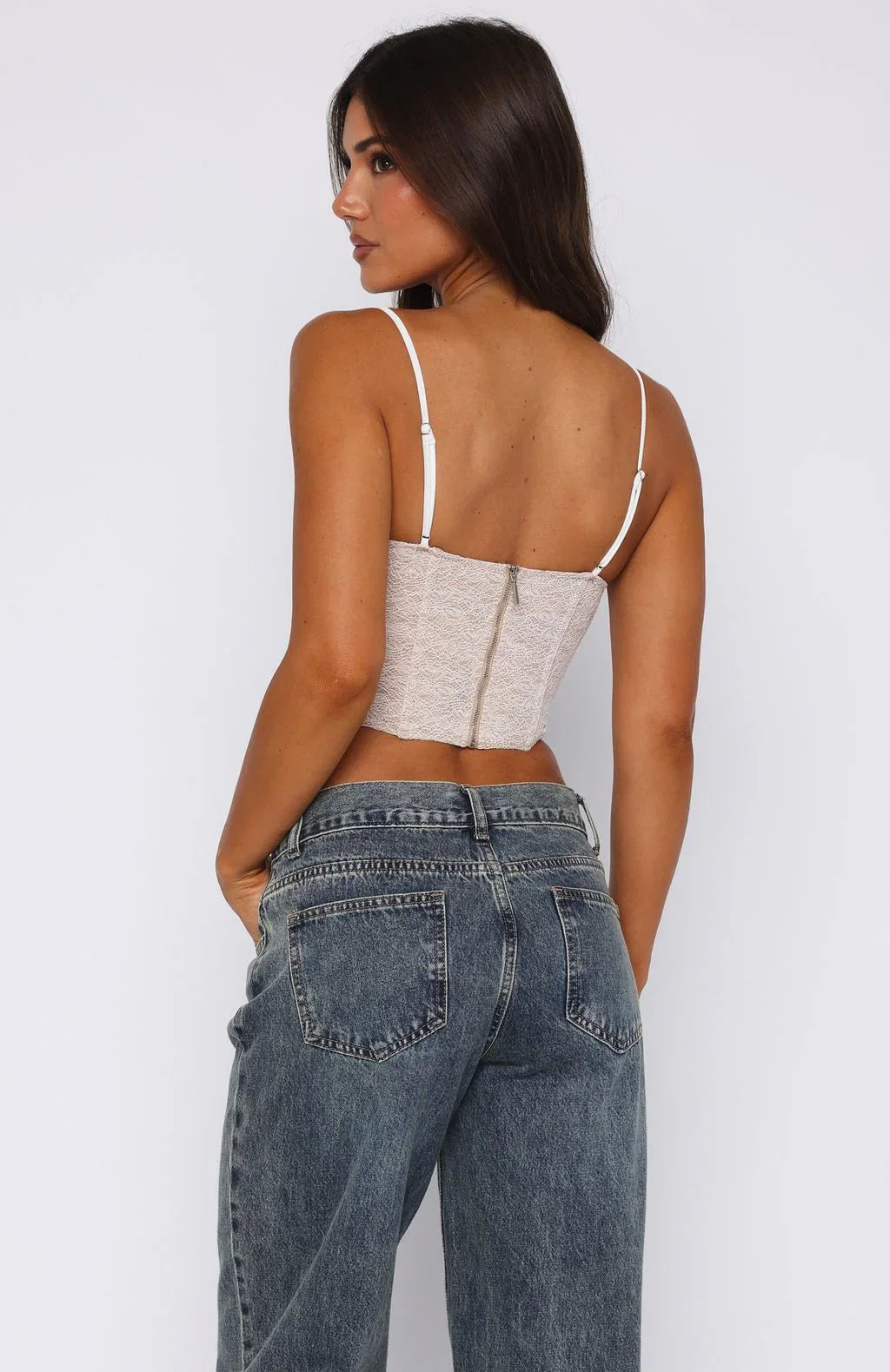 Dont Get Greedy Bustier White