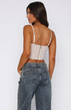 Dont Get Greedy Bustier White