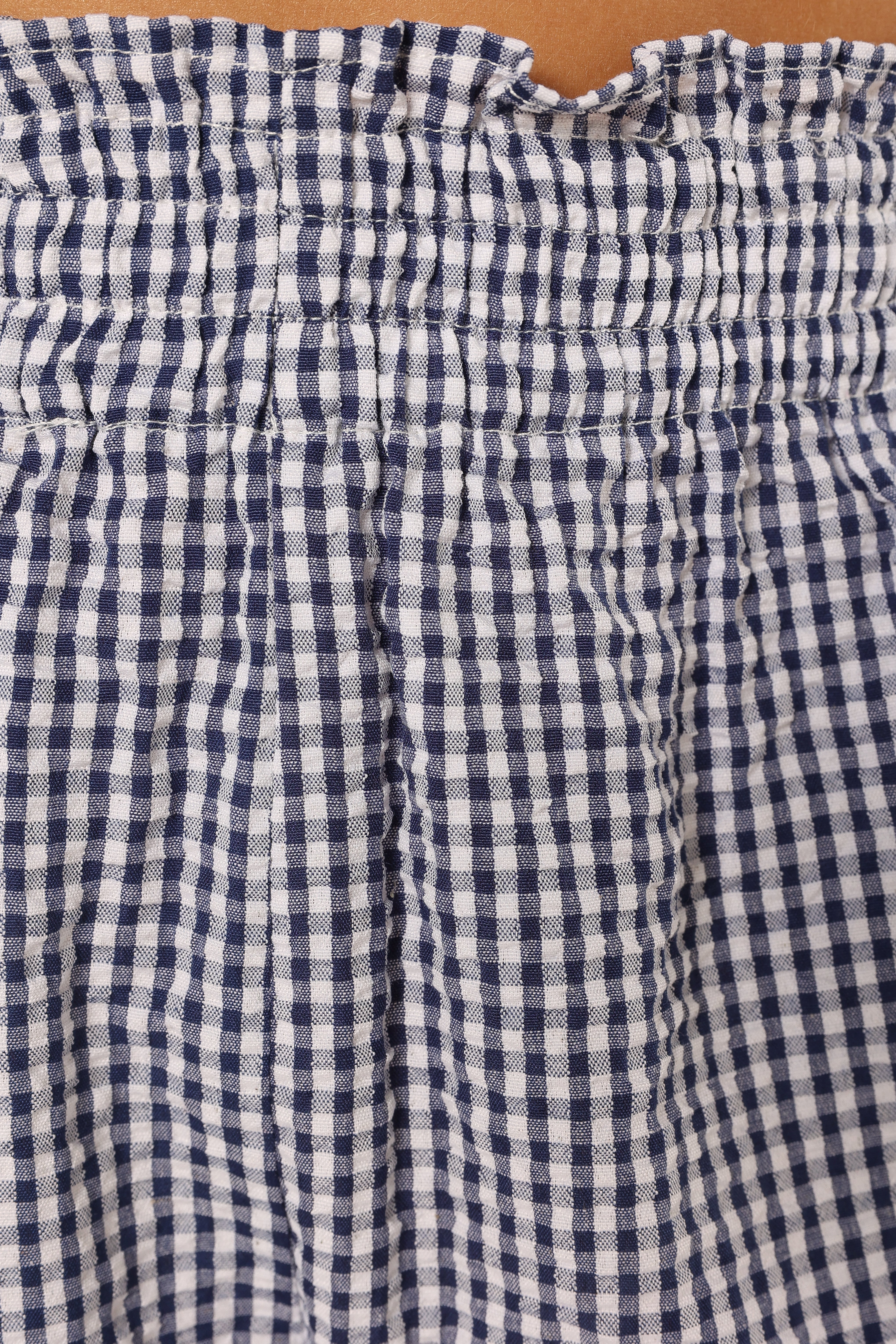 Callum Short Set Navy Gingham
