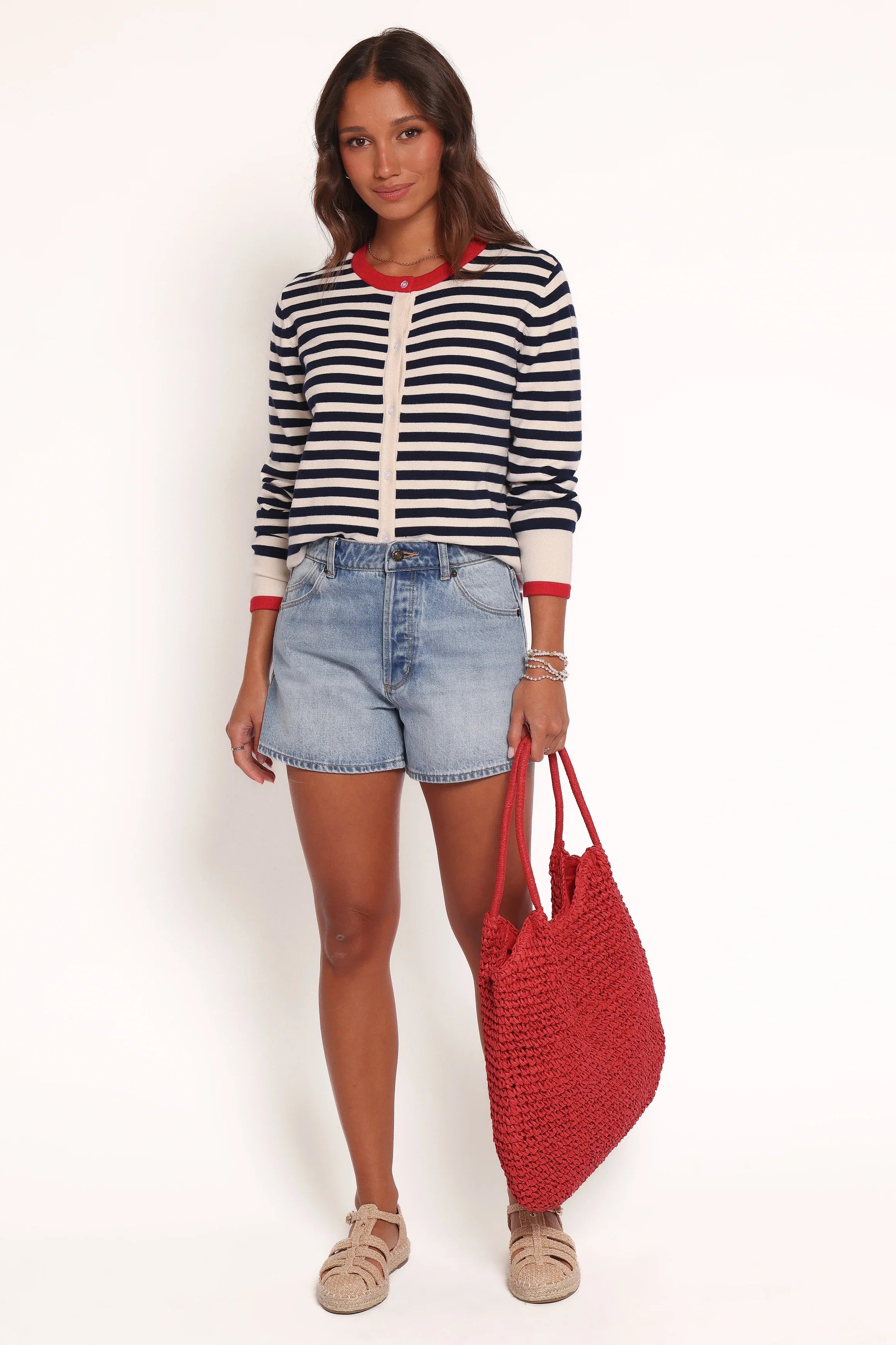Scout Stripe Cardigan Blue Stripe