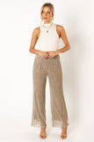Walker Plisse Pants Silver
