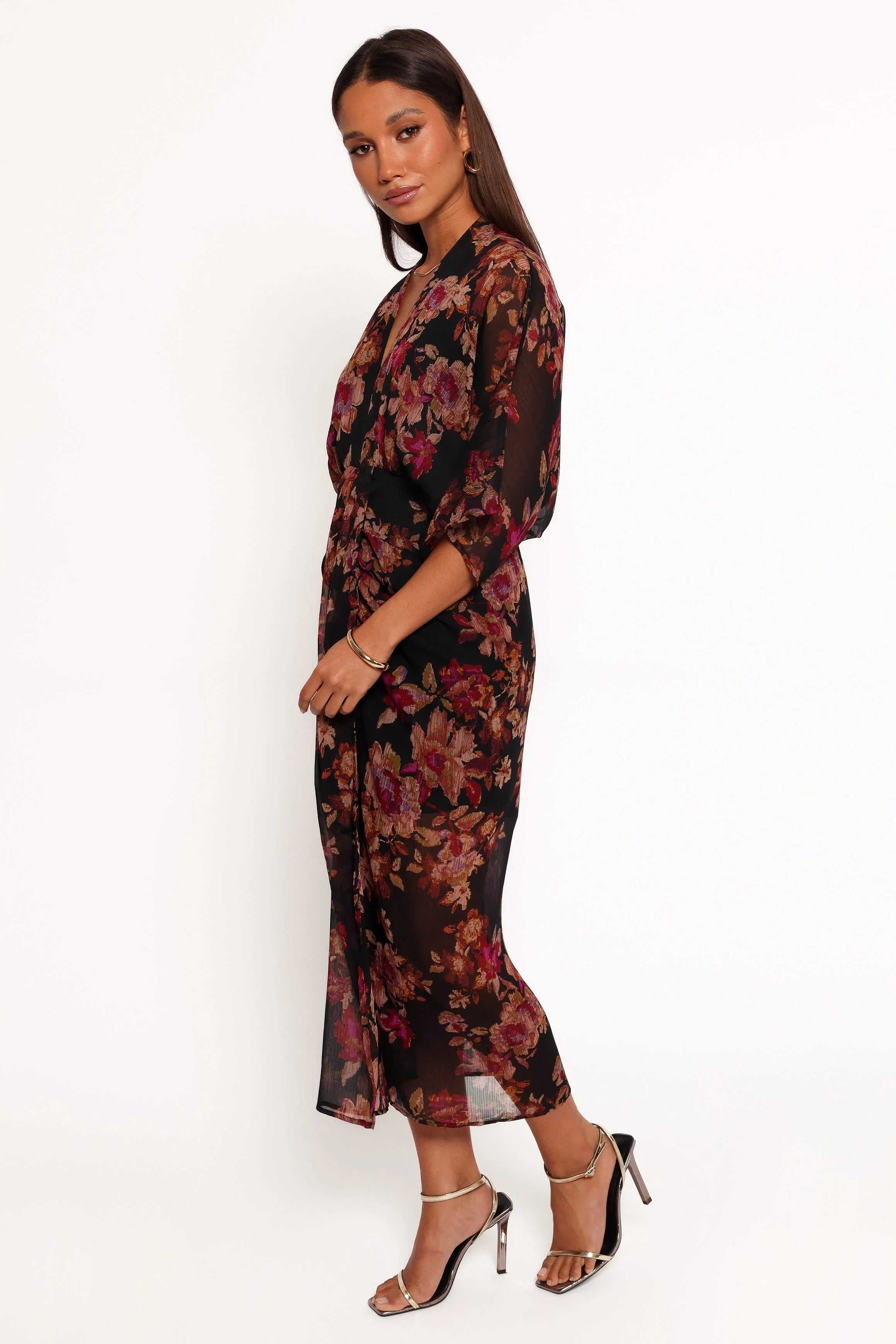 Audrina Maxi Dress Deep Night Floral