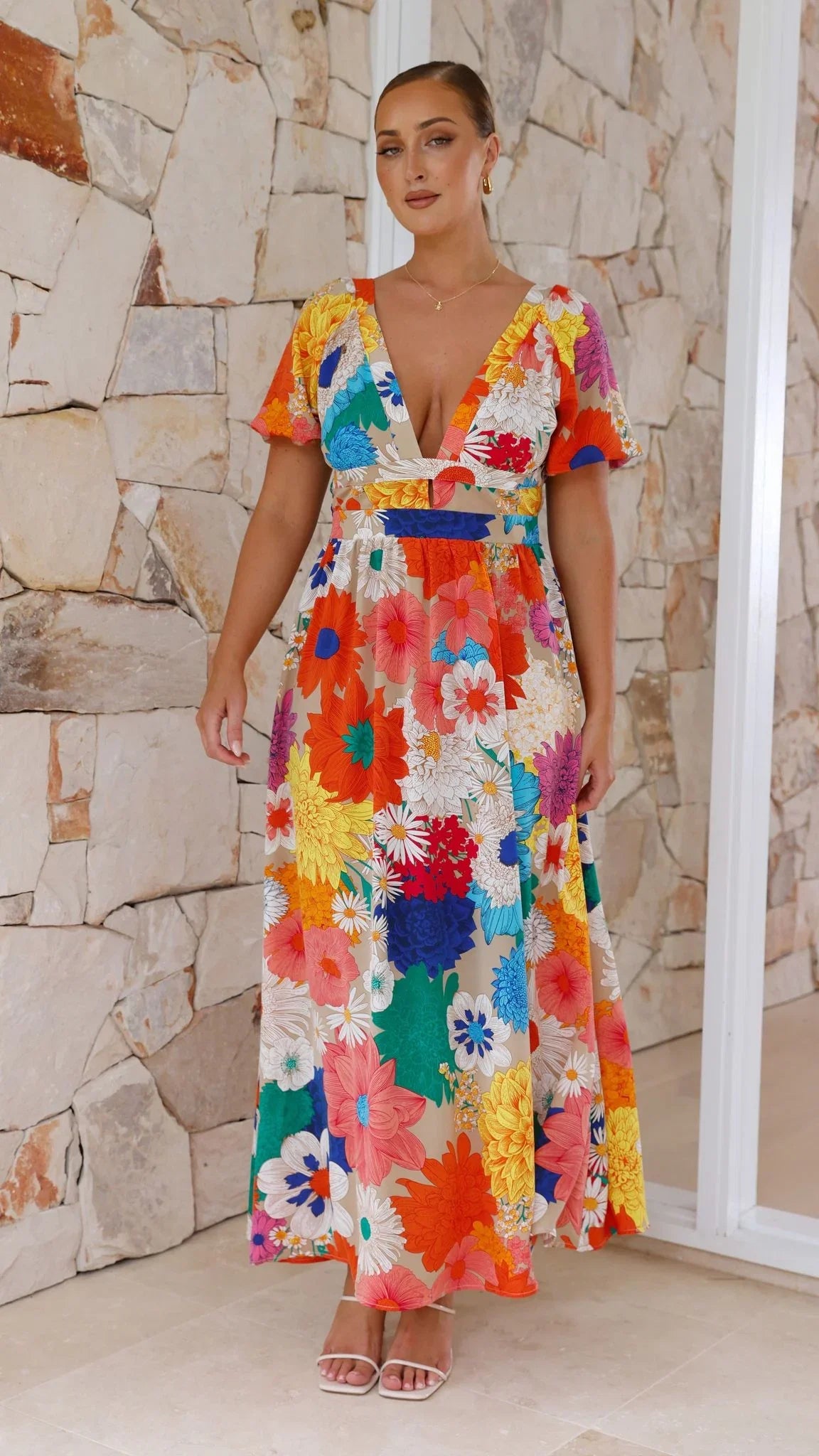 Baker Maxi Dress Multi Floral
