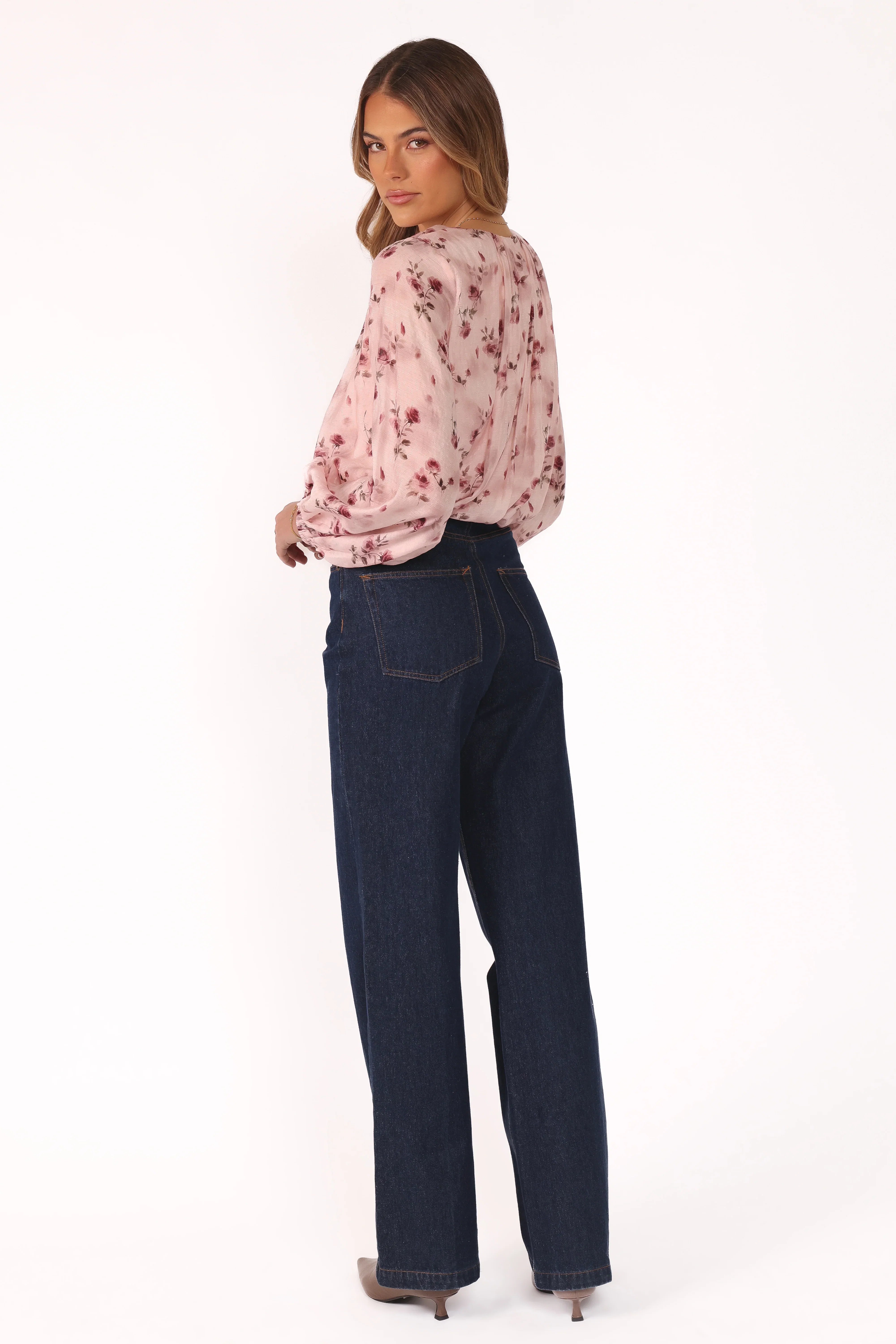 Dallas Long Sleeve Top Pink Rose