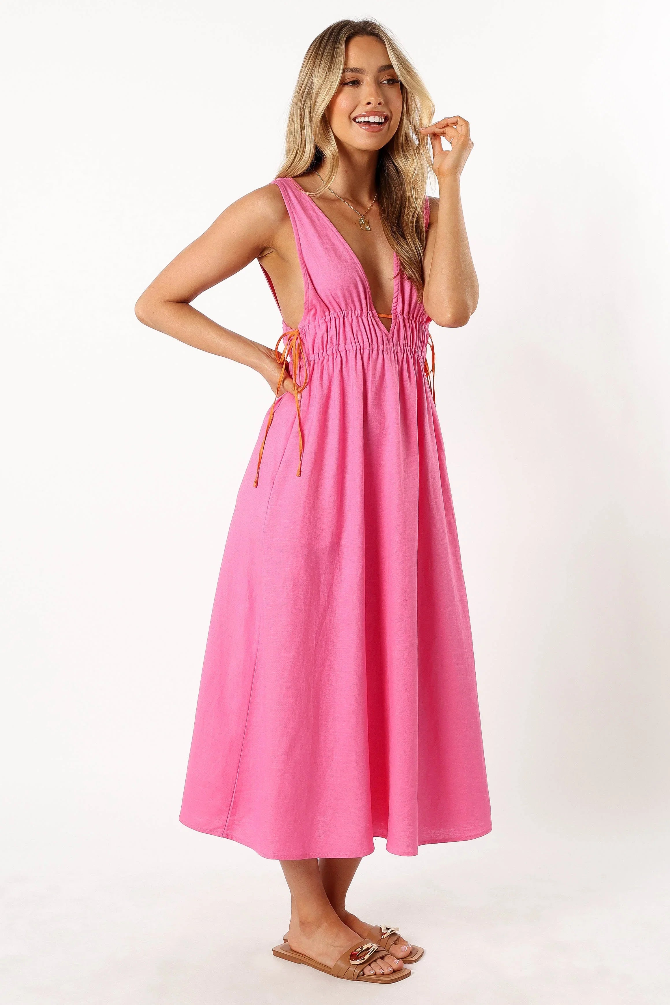 Lydia Midi Dress Pink