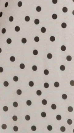 Cassara Maxi Dress White Black Polka Dot
