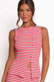 Adeline Two Piece Set Pink Red