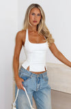 Im Next Halter Top Off White