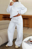 Vol 1 Wide Leg Sweatpants Grey Marle