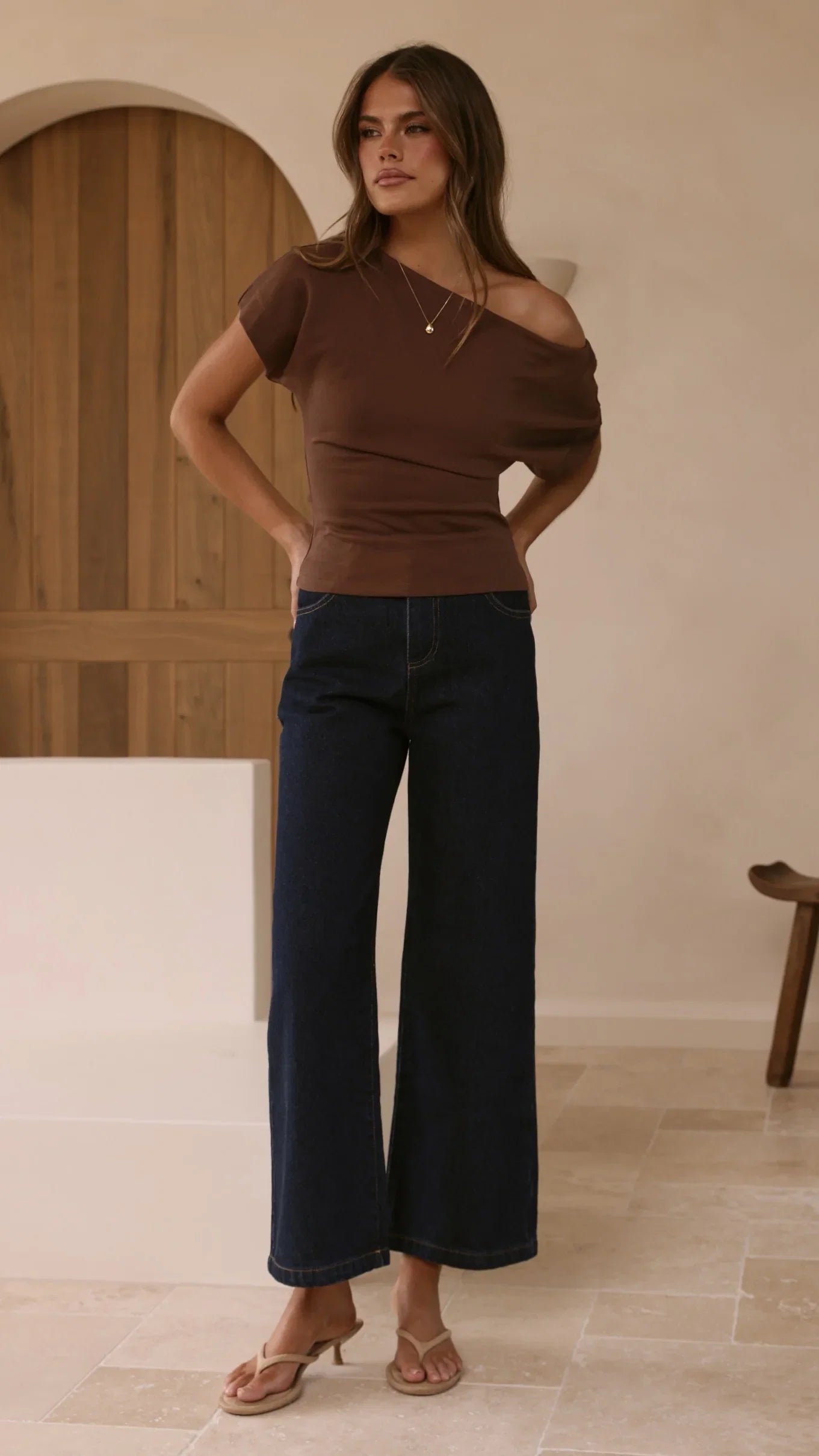 Jara Top Brown