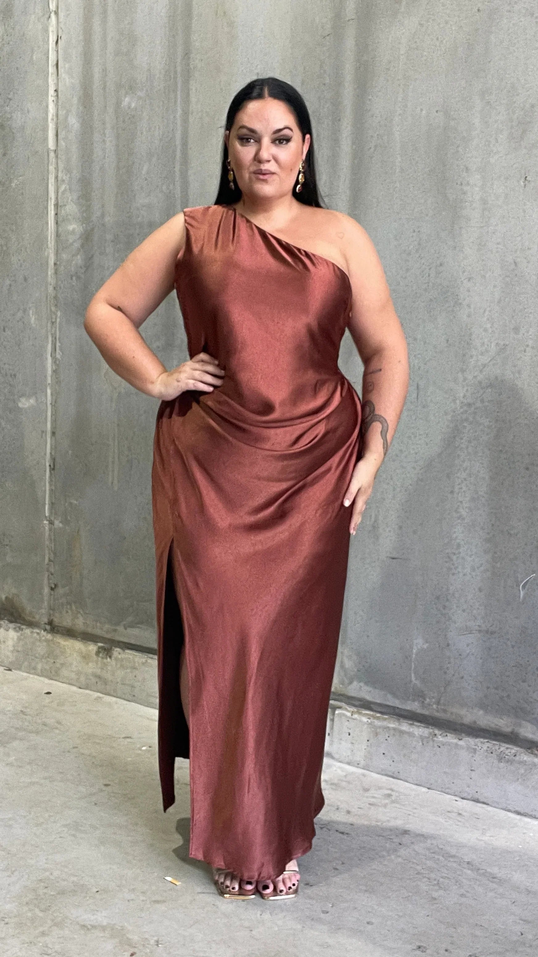 Victoria Maxi Dress Rust