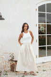 Franki Midi Dress White Cream