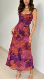 Margie Midi Dress Dark Rose