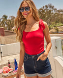 Summer Liberty Ruched Tank Top