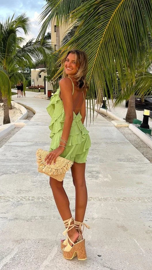 Cassidi Mini Dress Sage
