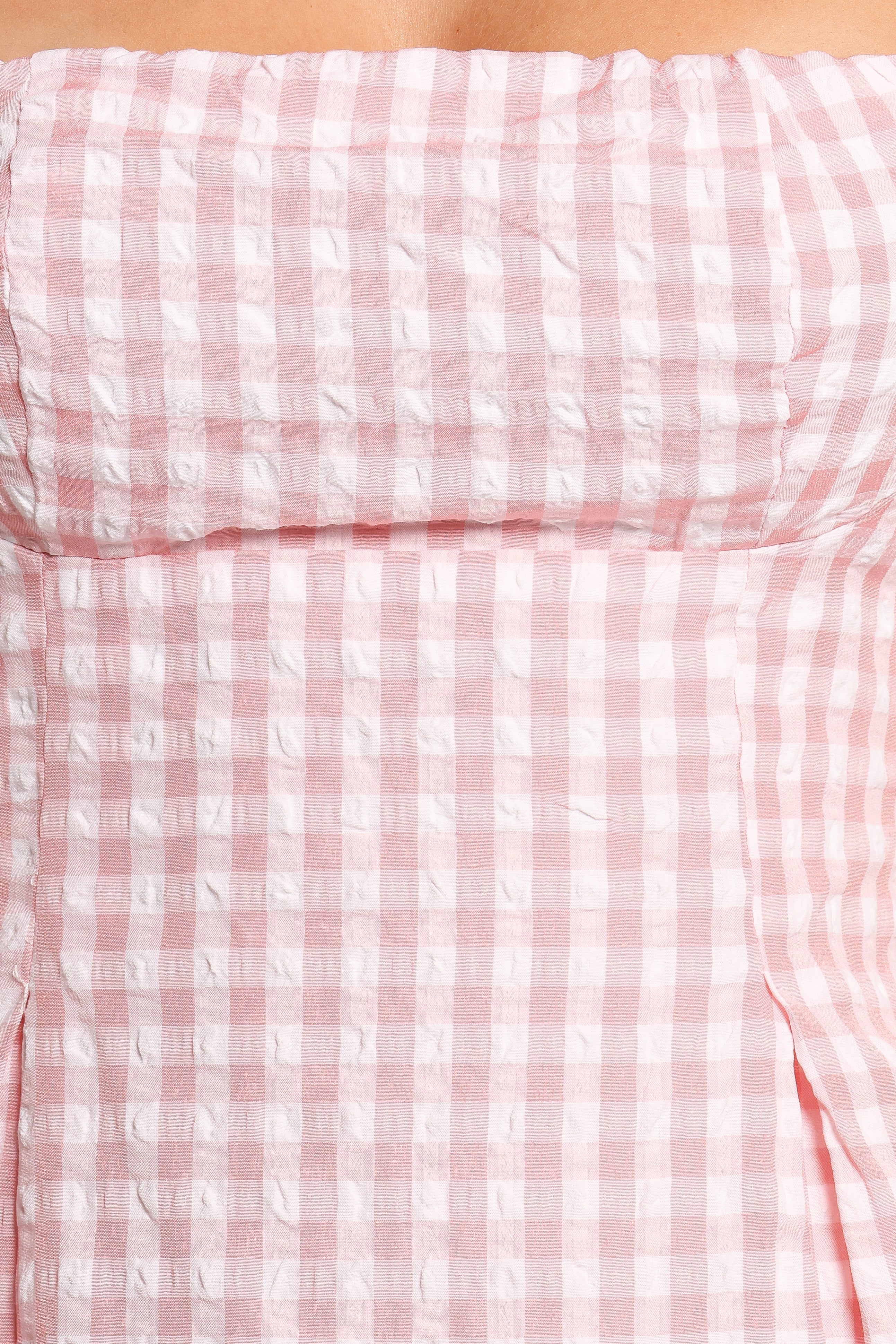 Althea Mini Dress Pink Gingham