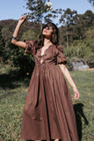 Karla Maxi Dress Bitter Chocolate