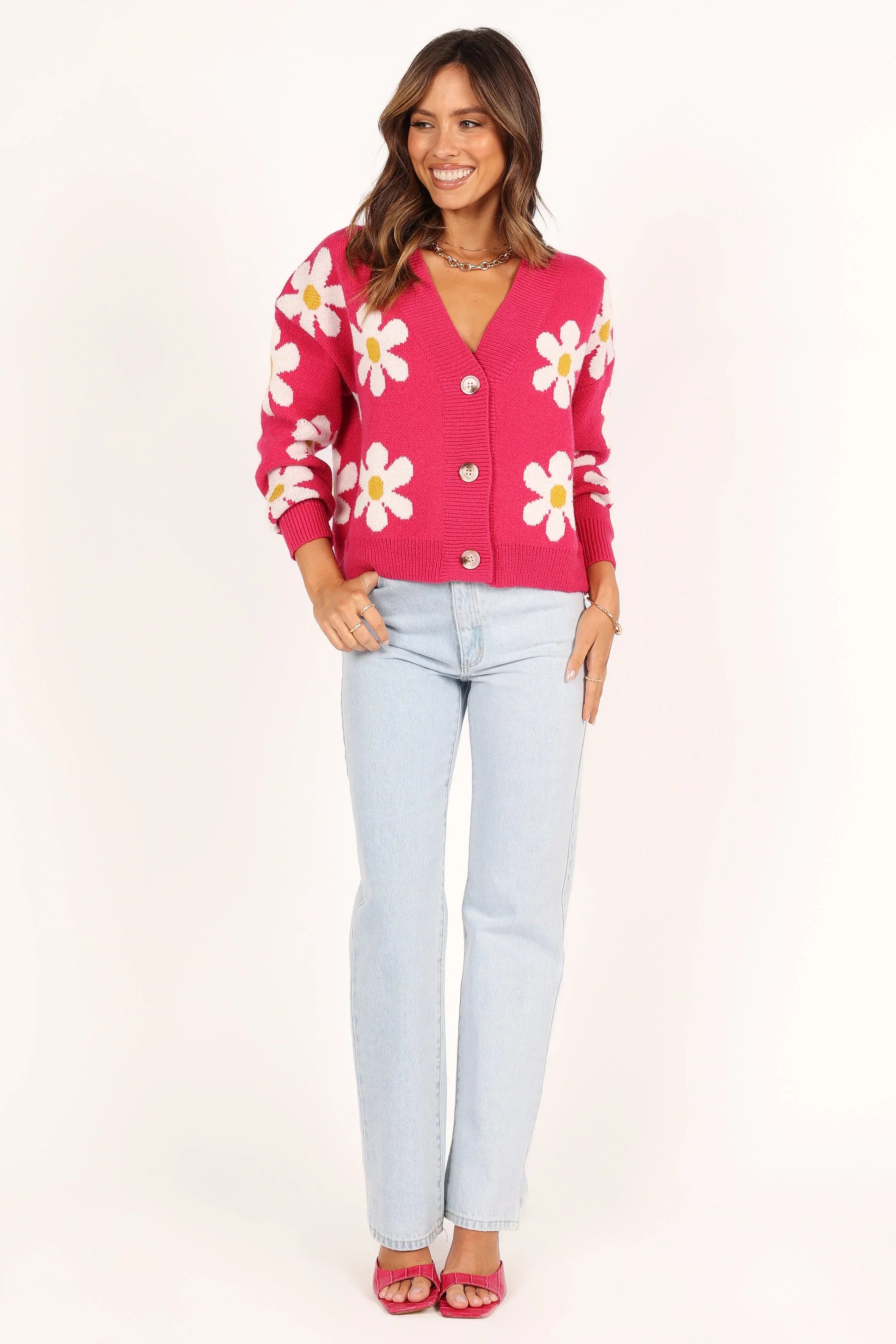 Daisy Cardigan Orchid