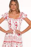 Jorja Mini Dress Red Rose