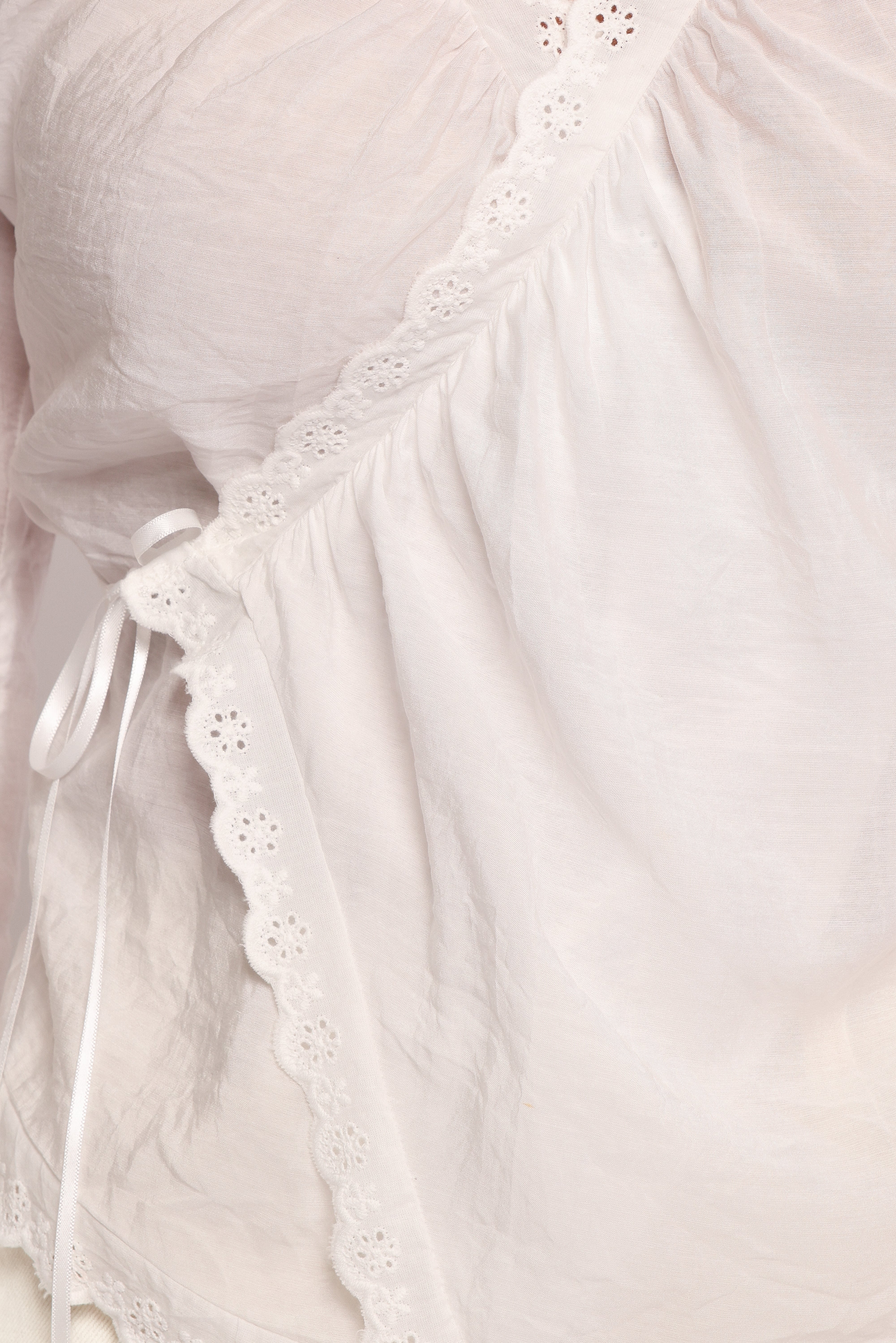 Adira Wrap Blouse White